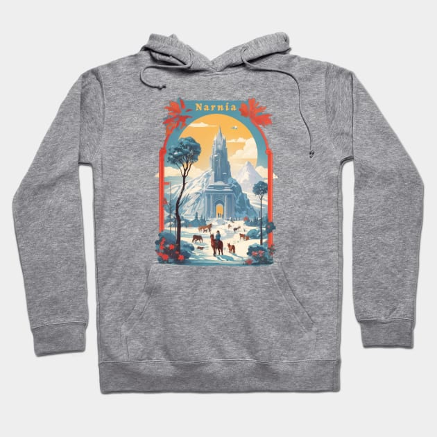 Retro Design Narnia Hoodie by huefinder